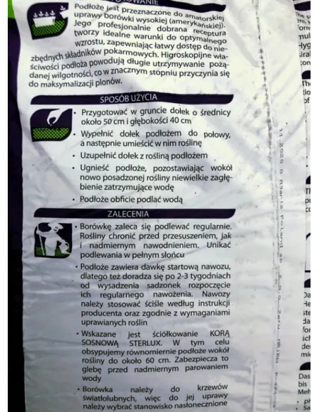 Podłoże do borówek 50l