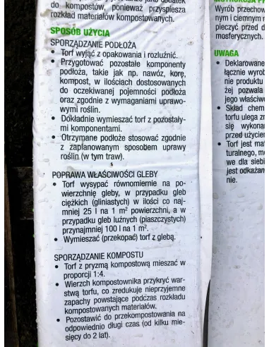 Torf Odkwaszony  80l