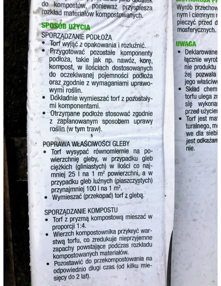 Torf Odkwaszony  80l